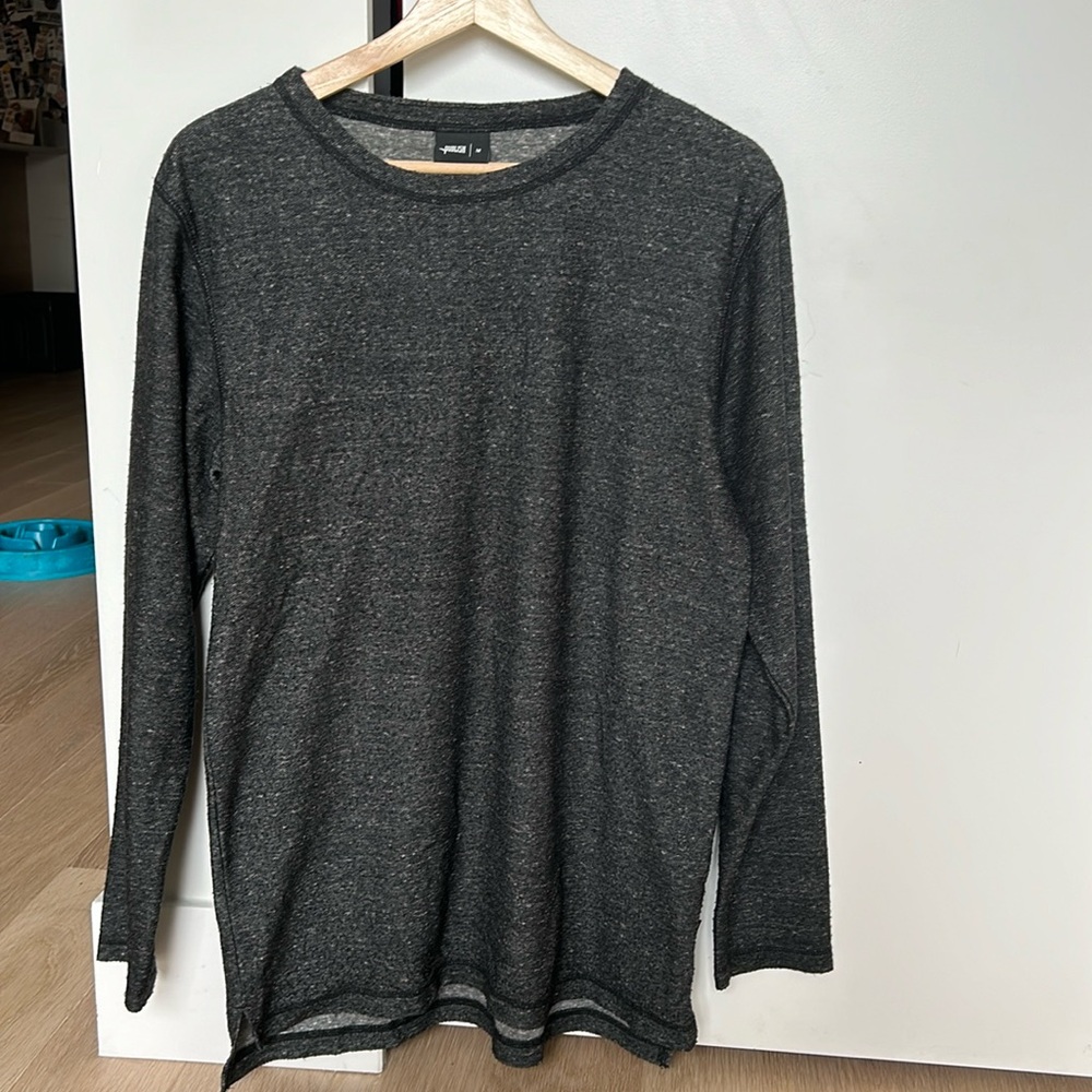 PUBLISH long sleeve dark grey shirt